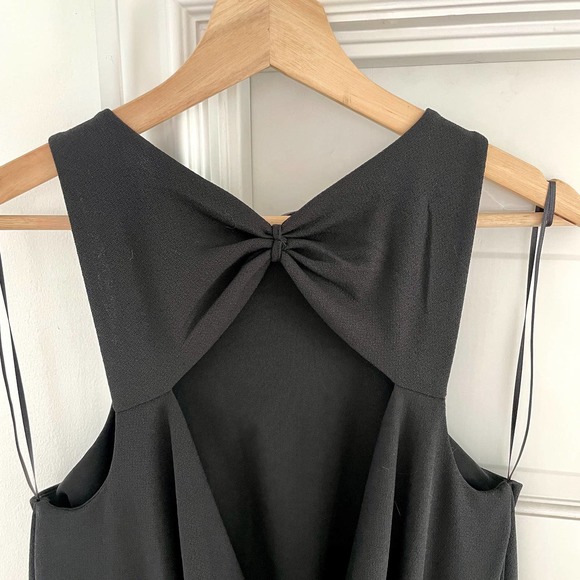 ZARA DRAPED BACK MAXI DRESS BLACK M - Picture 15 of 15